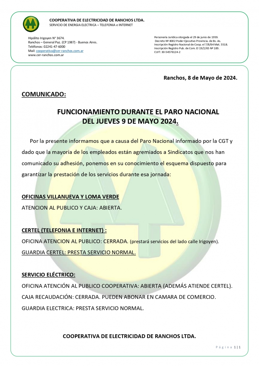 Cooperativa de Electricidad de Ranchos